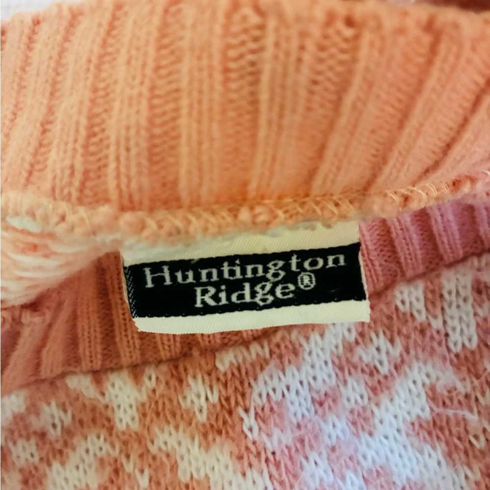 Vintage Pink & Cream Knit Sweater - Picture 4 of 5